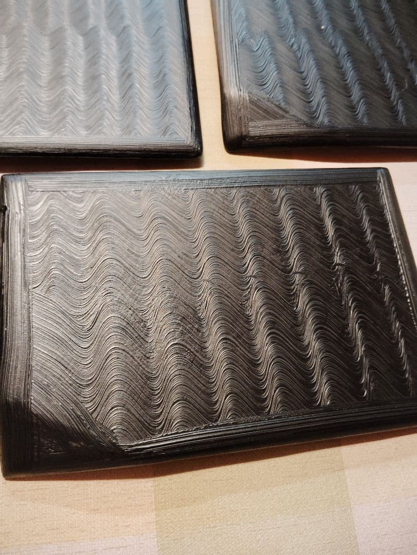 【高岡漆器 螺鈿細工 黒塗銘々皿5枚セット 美品】