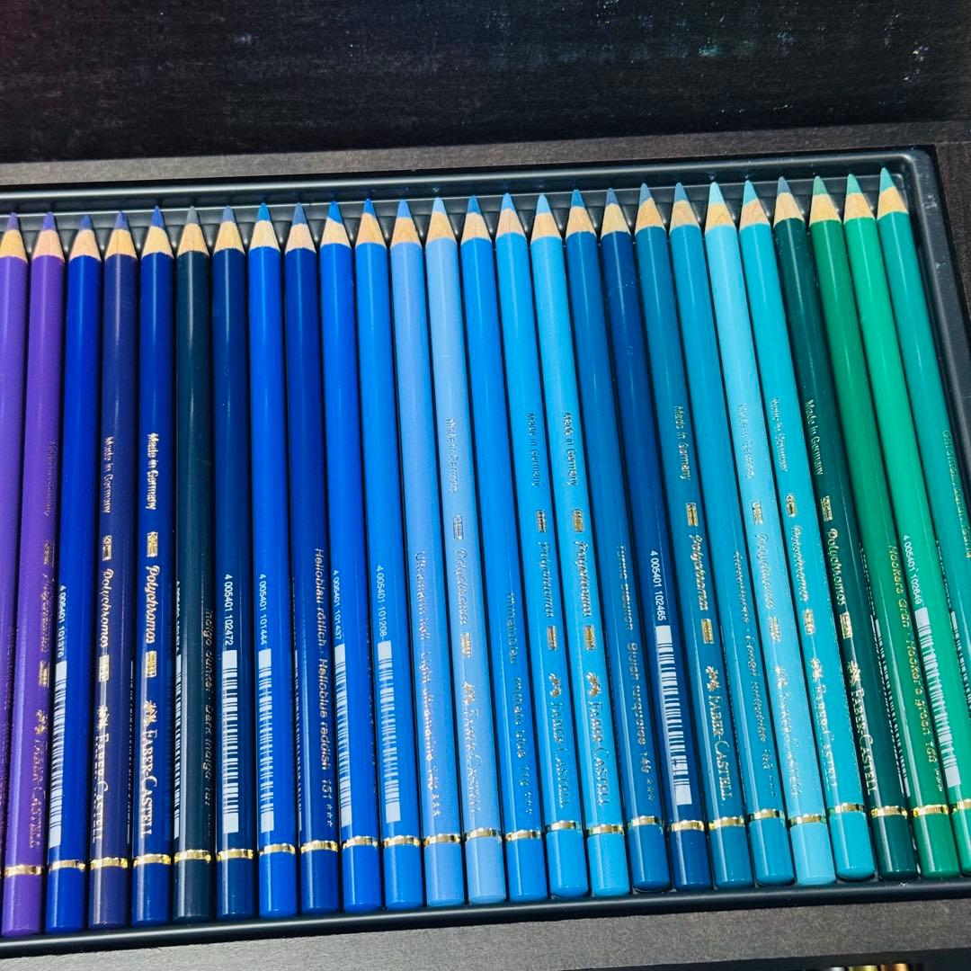 未使用 FABERCASTELL ファーバーカステル 油性色鉛筆120色 木箱