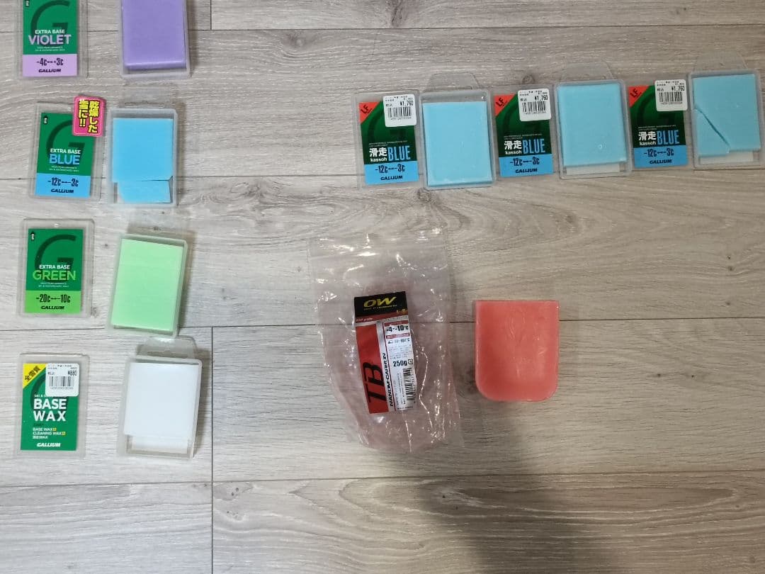 ガリウム/OW スキー/スノーボード用ワックスセット　合計11点
