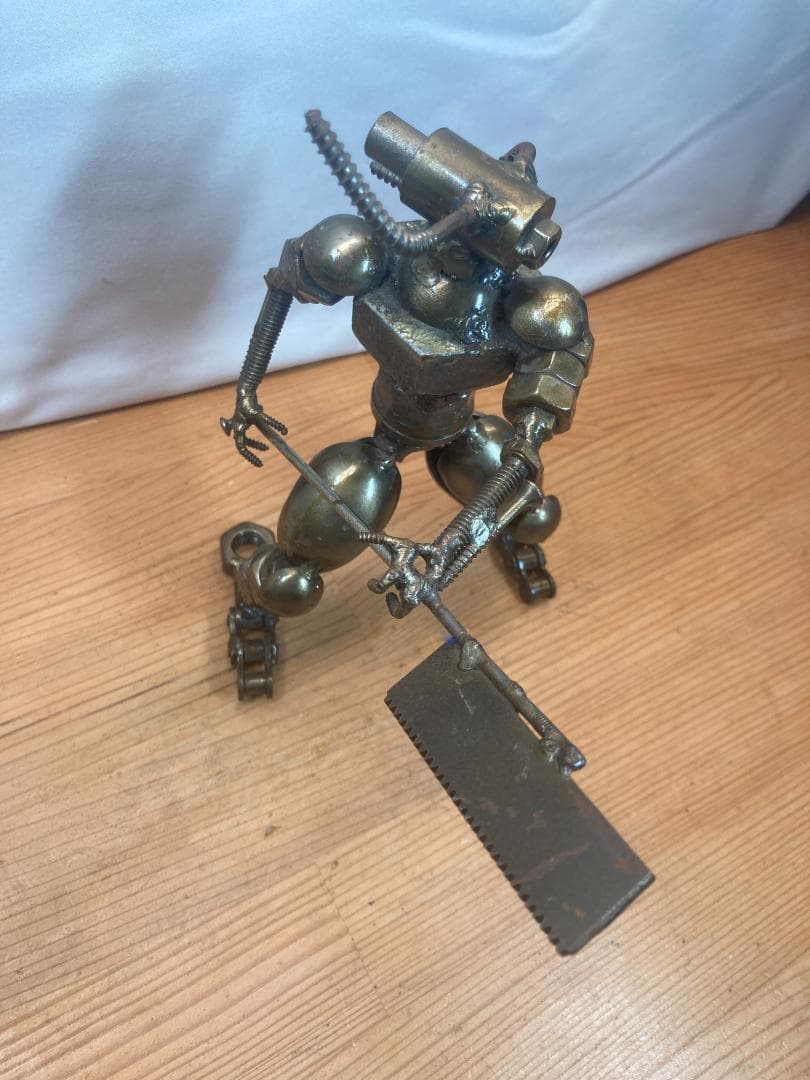 鉄のオブジェ 海外製 アート 人形 (2)