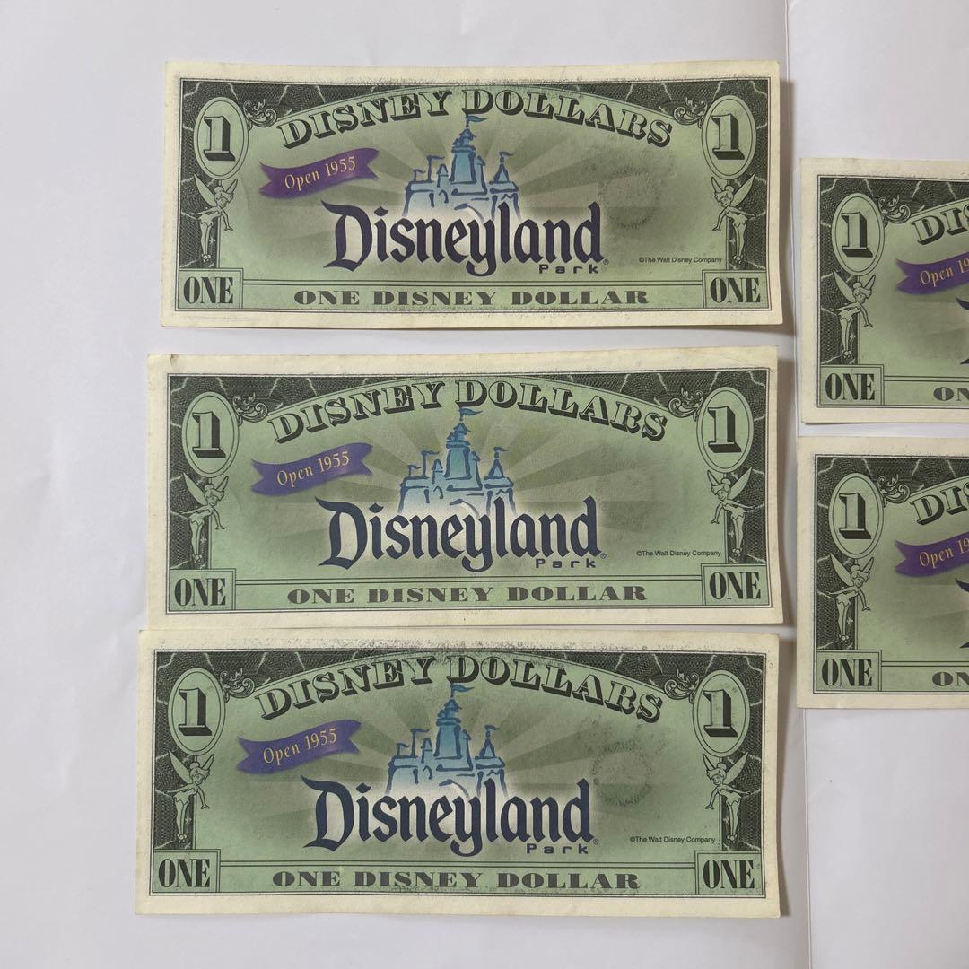 Disney dollar ディズニー　ドル　ミッキーマウス5枚セット