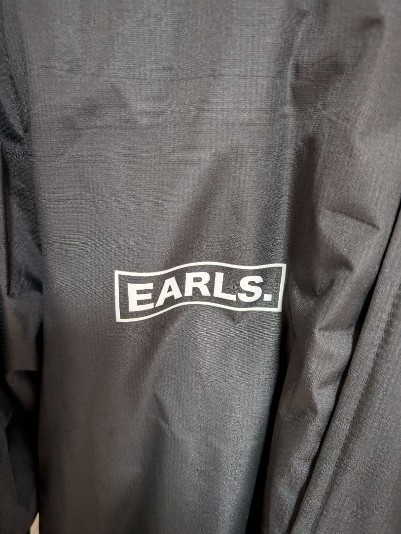 アールズコートゴルフ フリース裏地 ブラックロングコート