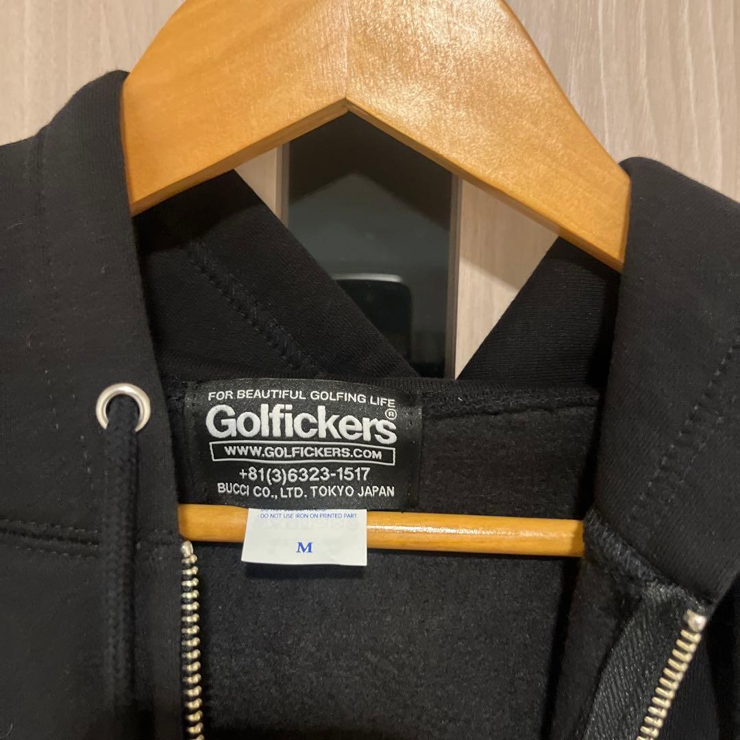 ゴルフィッカーズ　プルオーバー　パーカー　ブラック　M