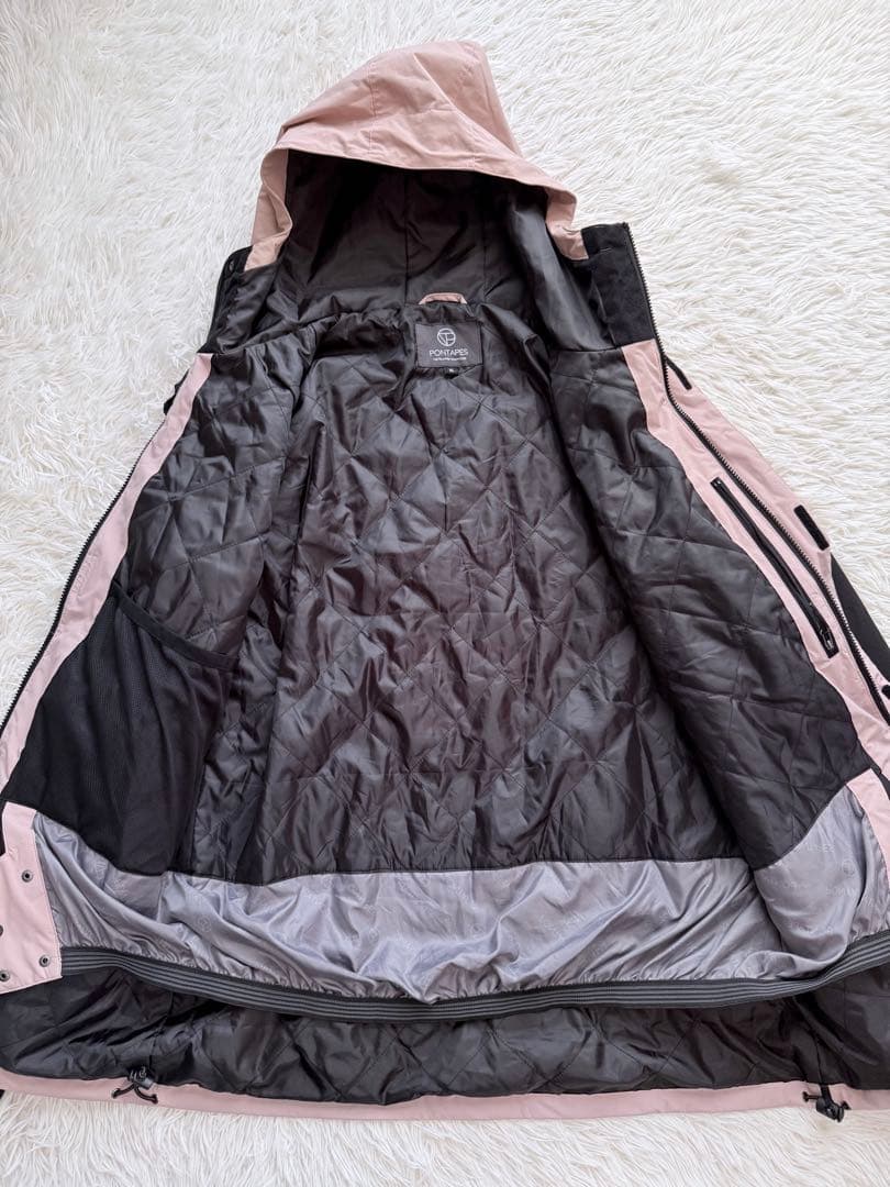 ポンタペス　スノーボード　スキー　ウェア ピンク 黒　XL