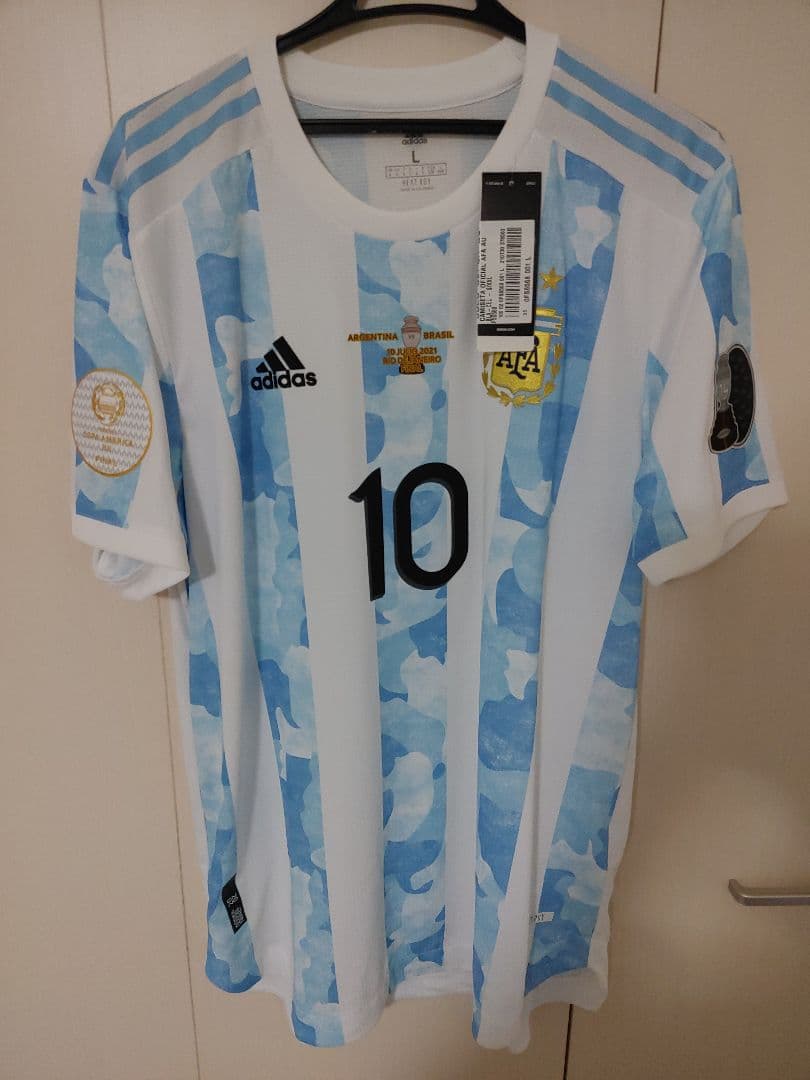 【正規品/タグ付き】アルゼンチン代表　メッシ　オーセンティック　ユニフォーム