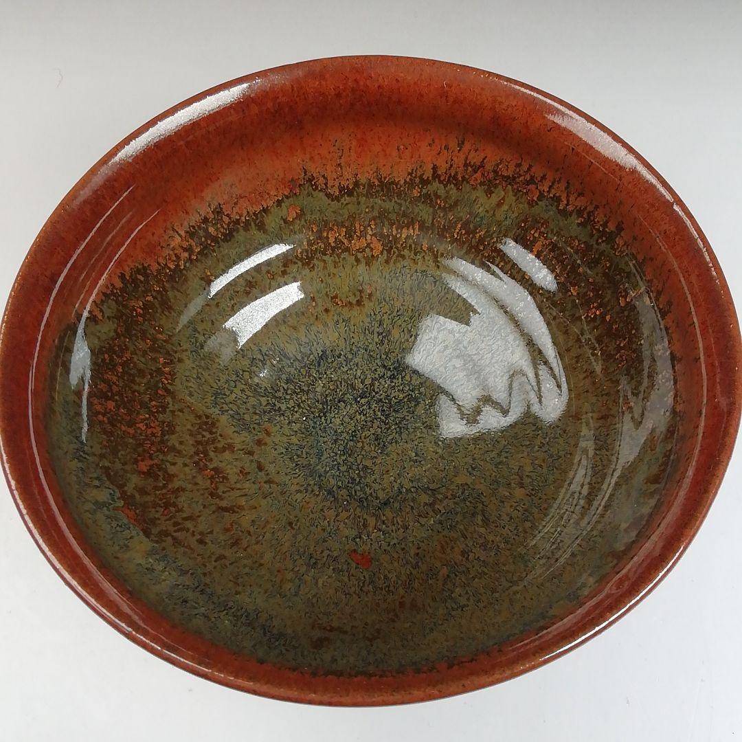 Ｔ８１５　茶碗　『天目茶碗』『火の川焼』『福島絵美 造』　共箱　抹茶碗　茶道具