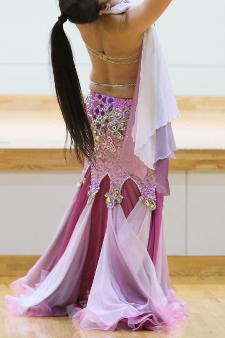 Irina ベリーダンス衣装　モーブピンク
