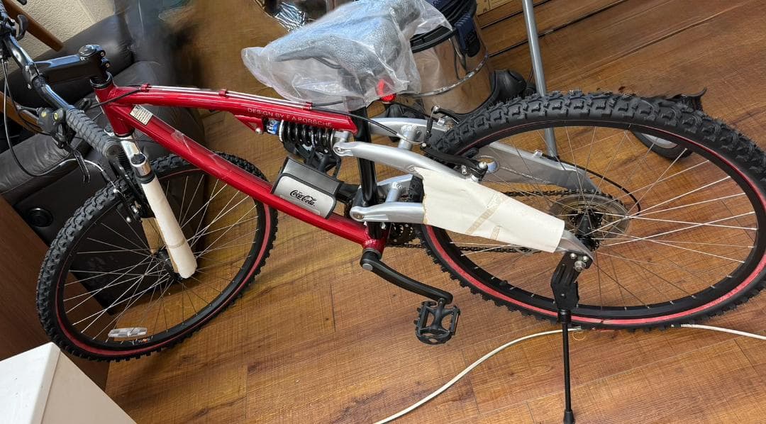 コカ・コーラ非売品ポルシェデザイン マウンテンバイク レッド　レア