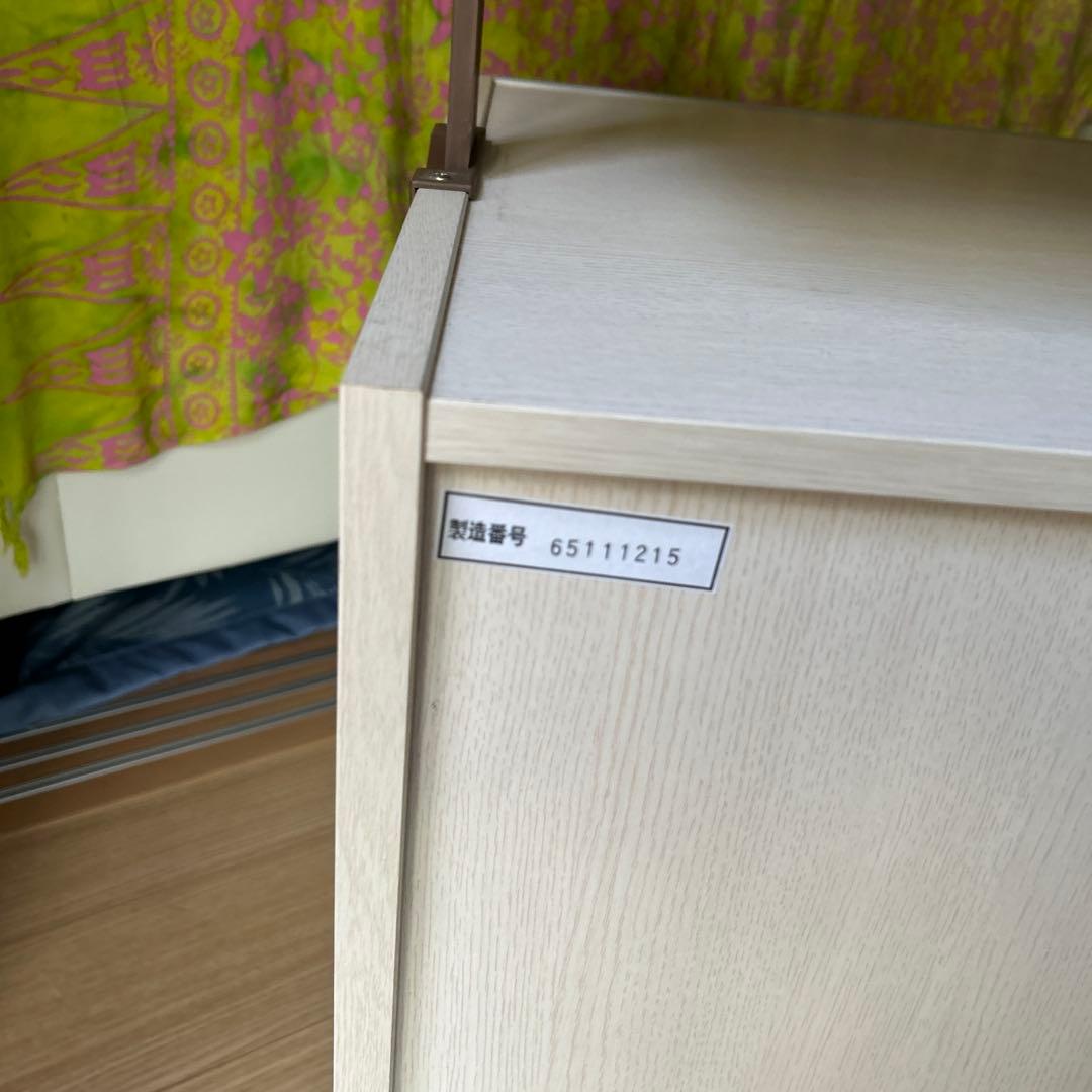 美品　勉強机のサイドワゴン　高さ調整可能　シックな色