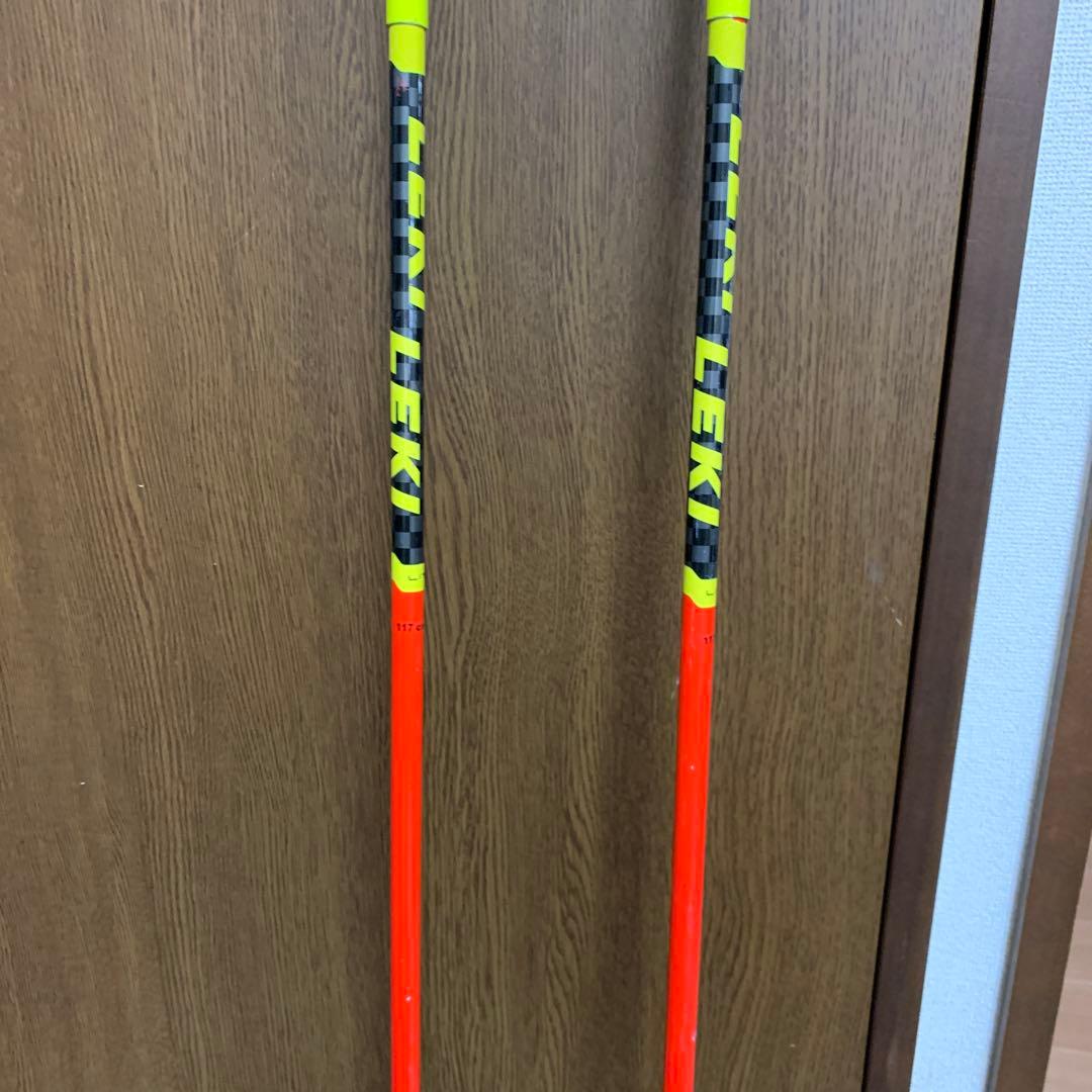 LEKI WC COMP スキー用ストック　117cm ＋sinano ストック