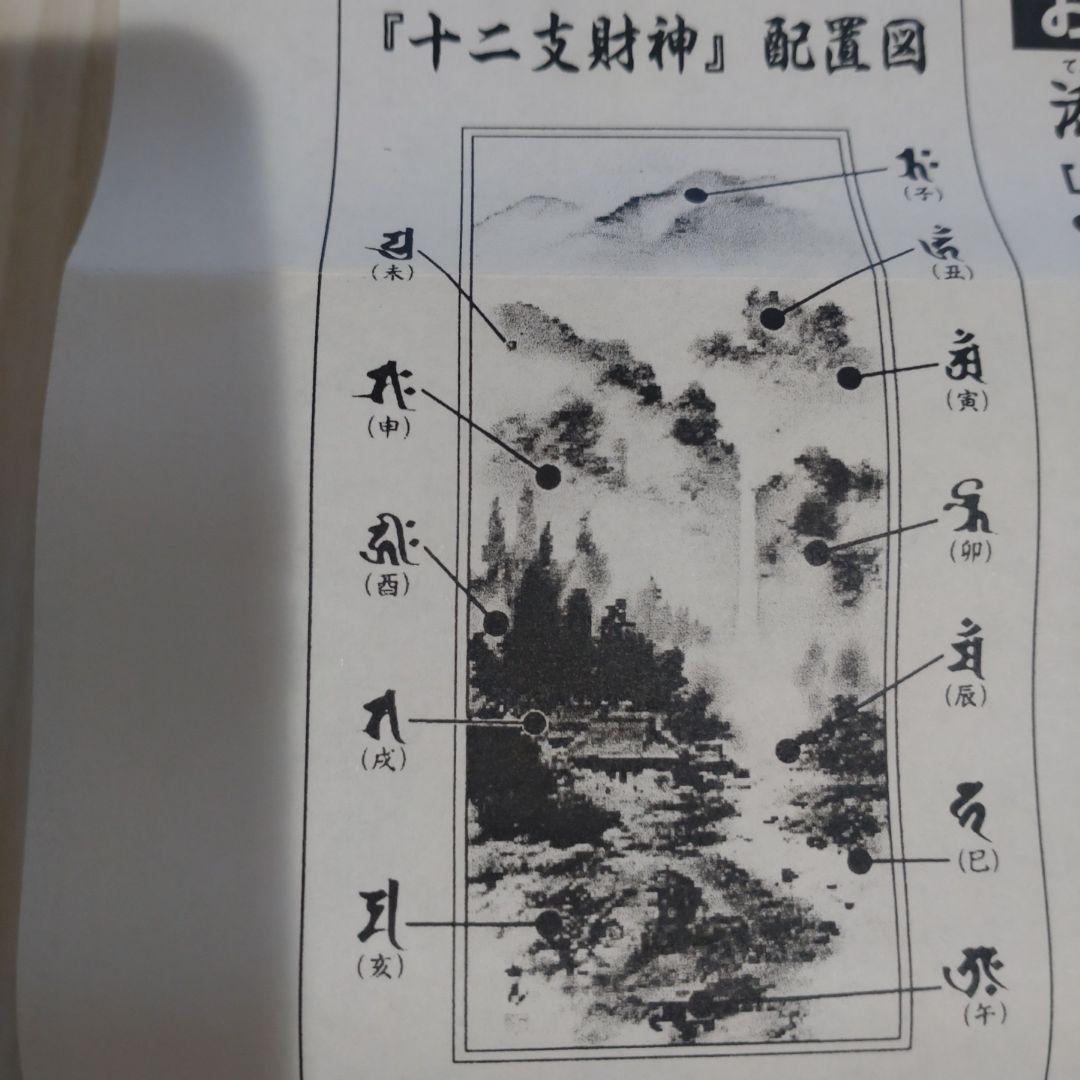 十二天財神鎮金図 掛軸