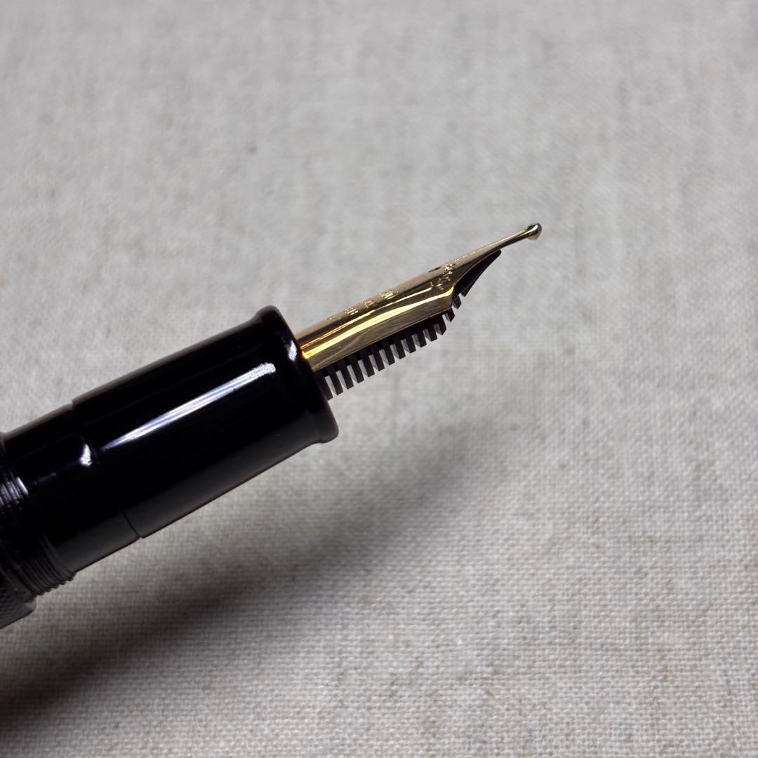 【美品】OHASIDO 手作り万年筆の大橋堂J.S.U 14K エボナイト製