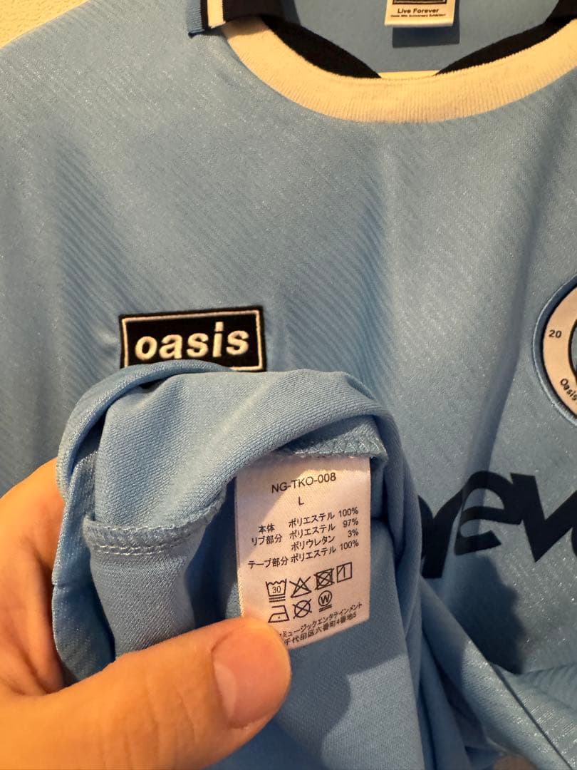オアシス oasis 30th live forever フットボールシャツ L