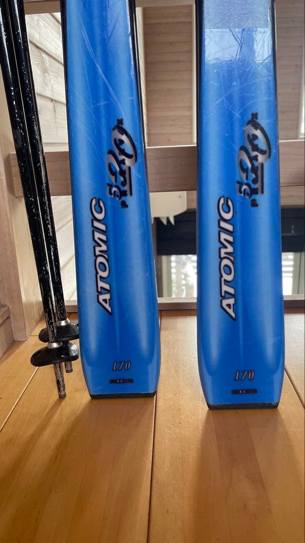 カービングスキー板大人男性170cmセットジュニア ATOMICアトミック美品