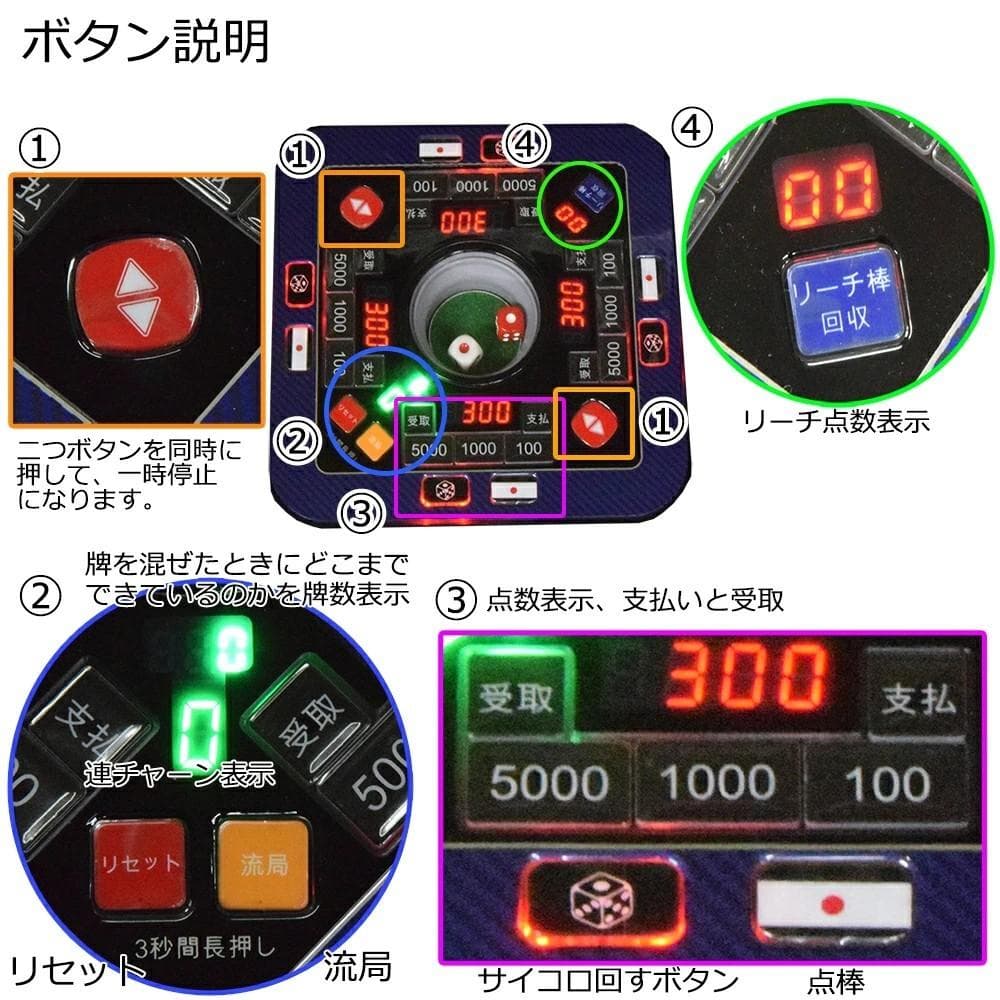 2025年最新モデル　全自動麻雀卓　デジタル点棒計算　33ミリ牌「MJ25」卓