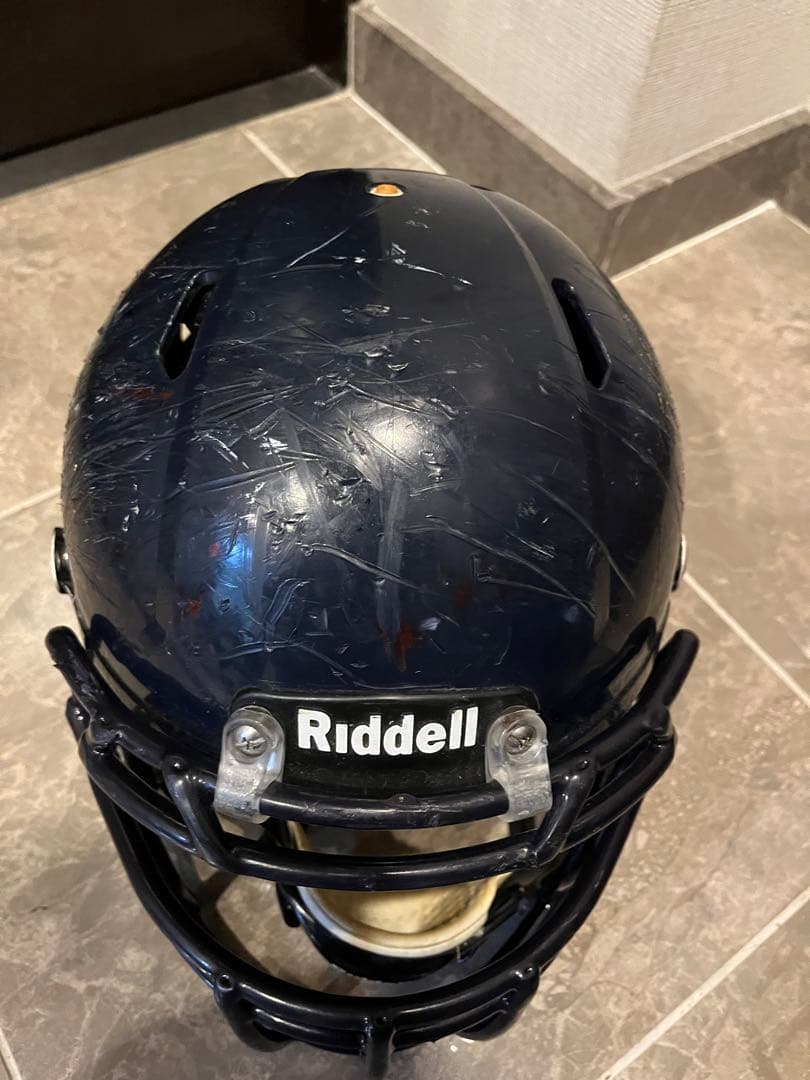 Riddell アメリカンフットボール ヘルメット ネイビーM