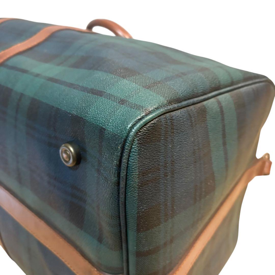 美品 ポロラルフローレン ボストンバッグ 2way チェック PVC 大容量