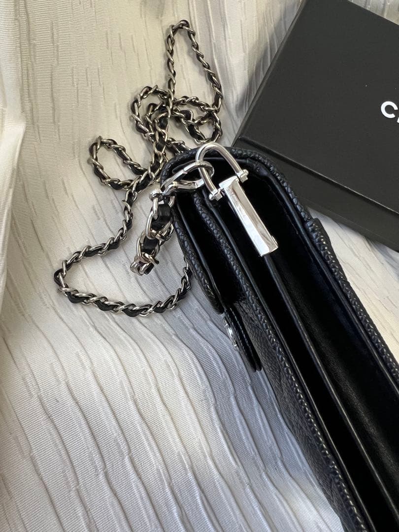 J*●様 CHANEL ブラック キルティングポーチ　ノベルティ