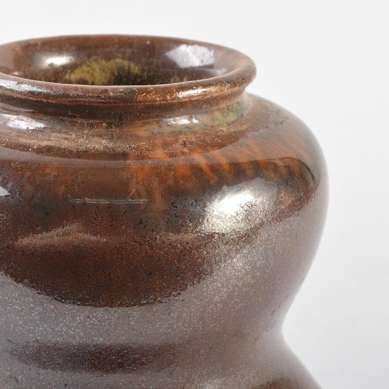 茶道具　平安　万代喜山造　瓢茶入　仕覆付　共箱　V　R6451