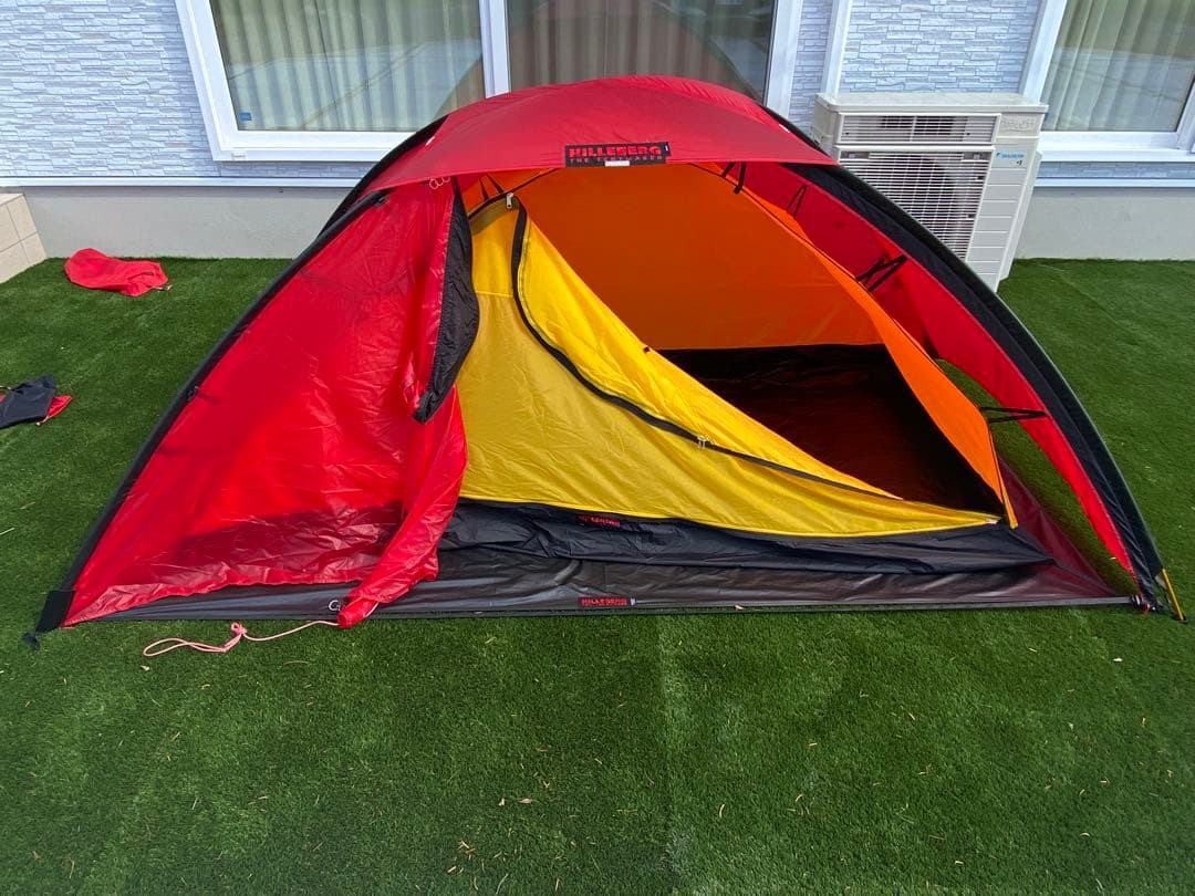 HILLEBERG Unna レッド テント ヒルバーグ ウナ　フットプリント付