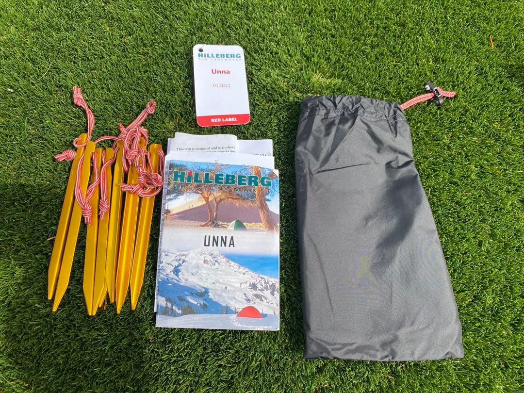 HILLEBERG Unna レッド テント ヒルバーグ ウナ　フットプリント付