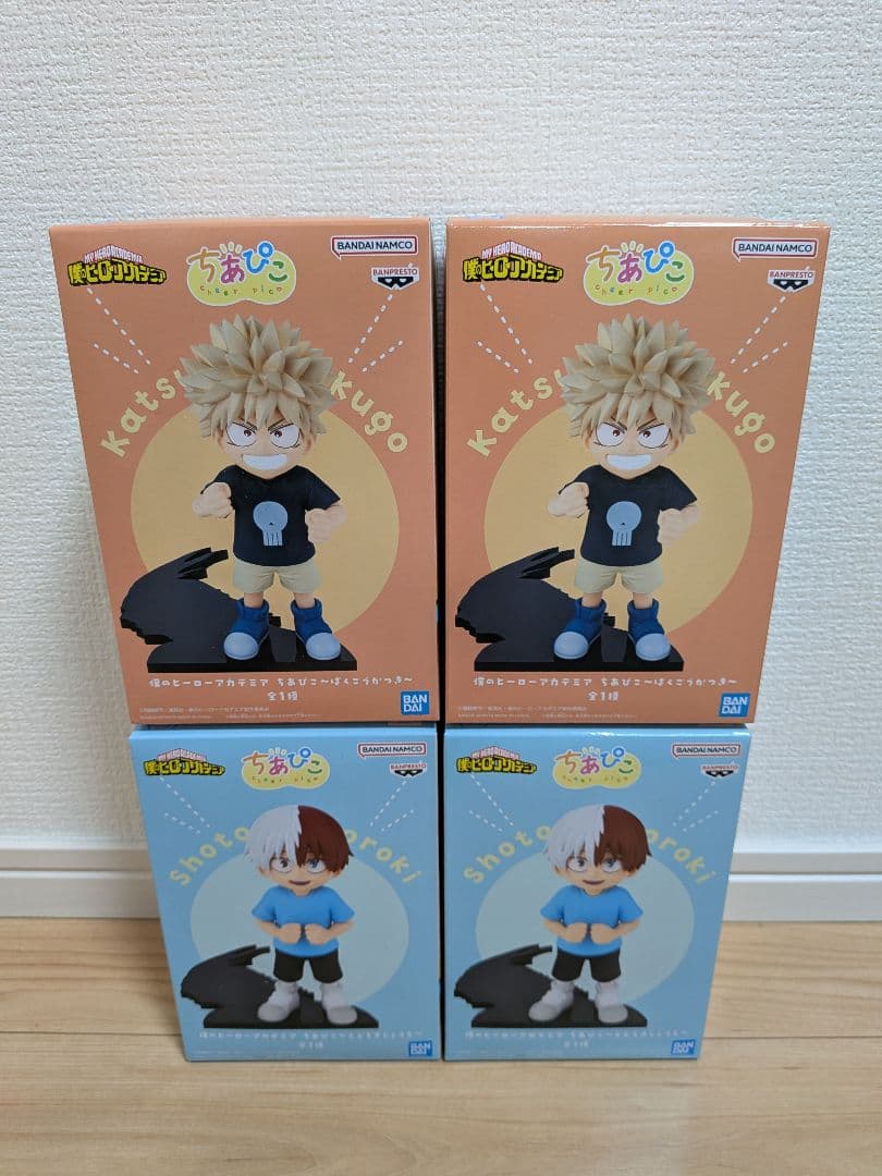 僕のヒーローアカデミア ちあぴこ 爆豪勝己 轟焦凍　ヒロアカ　フィギュア　4個