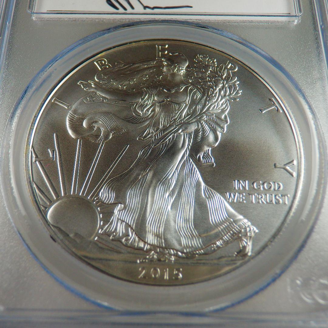 2015年 イーグル銀貨SP70 PCGS 銀貨 17