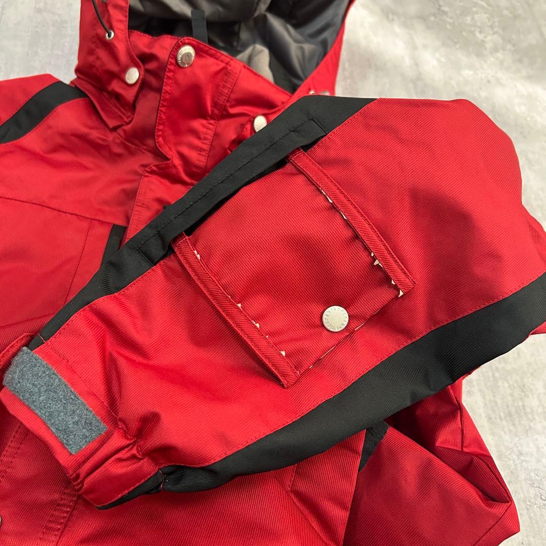 A920 美品 DESCENTE スキーウェア 上下セット メンズ M 赤×黒