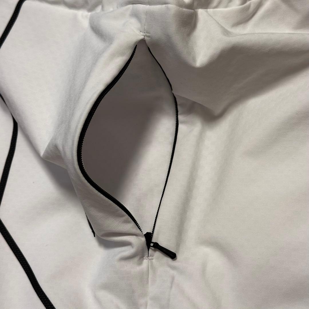 撥水　裏起毛　防風ロングパンツ　秋冬　サイズXL メンズ　ホワイト　防寒　ゴルフ