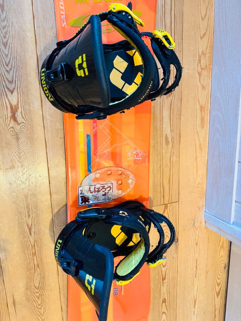 Salomonスノーボード118cm ×Unionビンディング 子供用セット