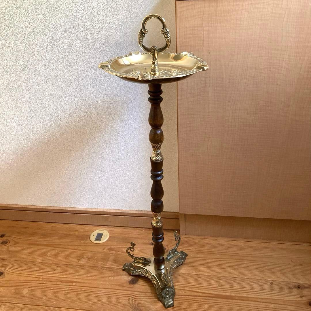 スモーカーズスタンド　アッシュトレイ 灰皿　真鍮