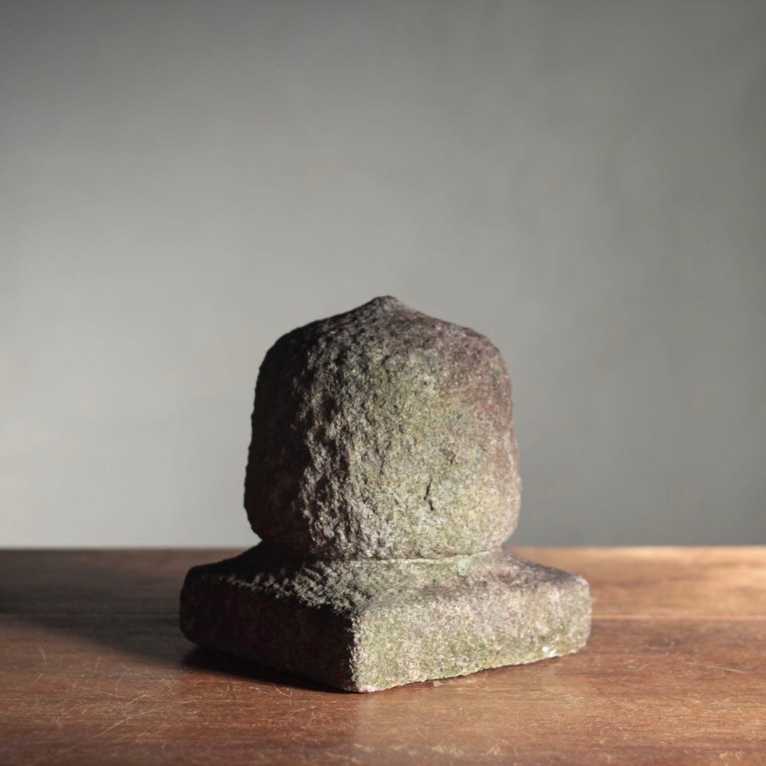 石製 宝珠 石燈籠 仏教美術 古道具 アンティーク オブジェ