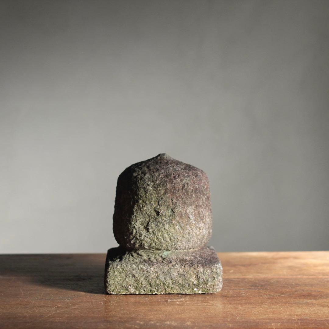 石製 宝珠 石燈籠 仏教美術 古道具 アンティーク オブジェ