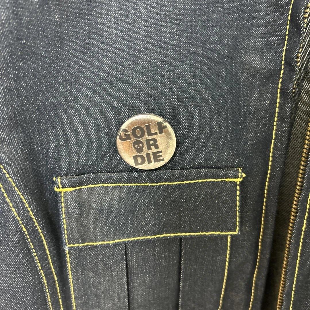 マークアンドロナ デニム半袖ワンピース S 美品 ゴルフ