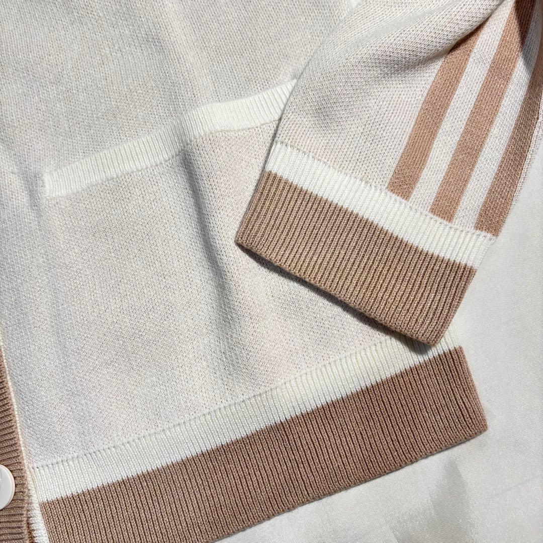 新品adidas ゴルフ　上品なクラシックスタイルセットアップ チェック　ニット