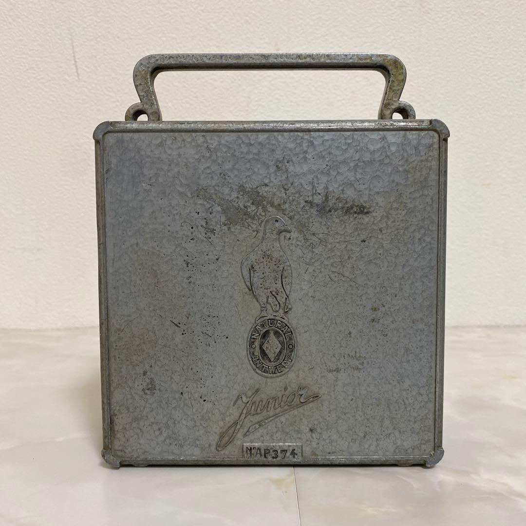 JUNIOR 鳩レース用 ピジョンタイマー/ゼンマイ式 置時計/アンティーク