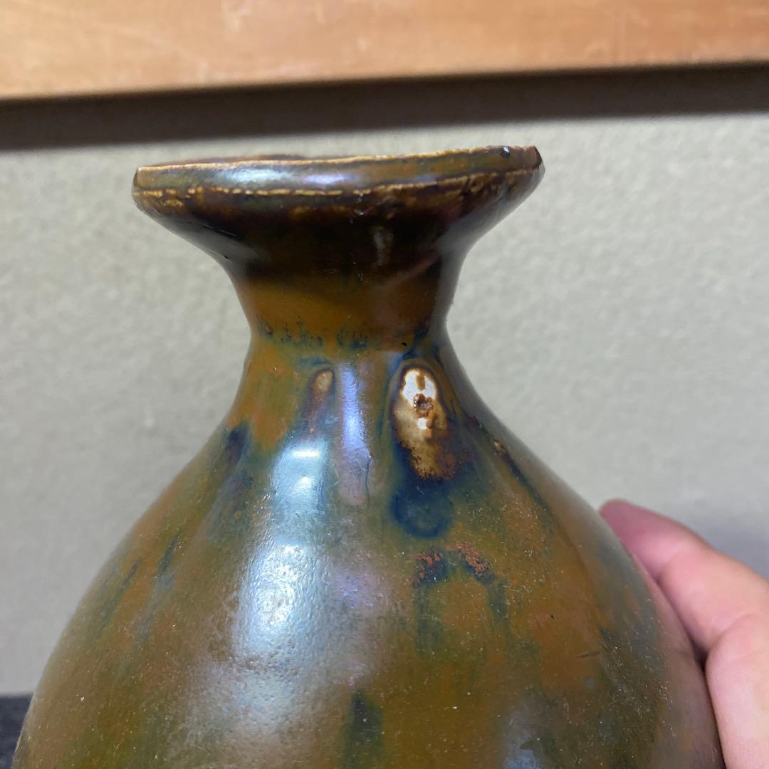 中国　古玩　河南天目徳利