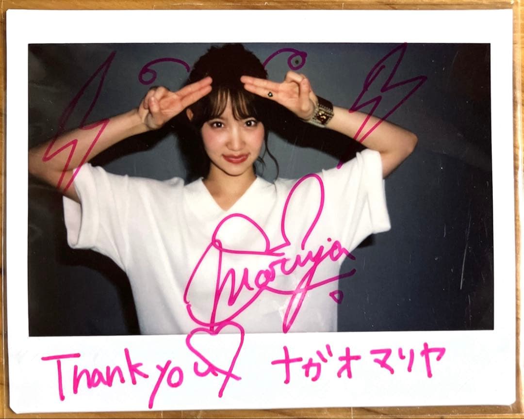 永尾まりや 直筆サイン入り ワイド チェキ 1 AKB48 水着 写真 特典
