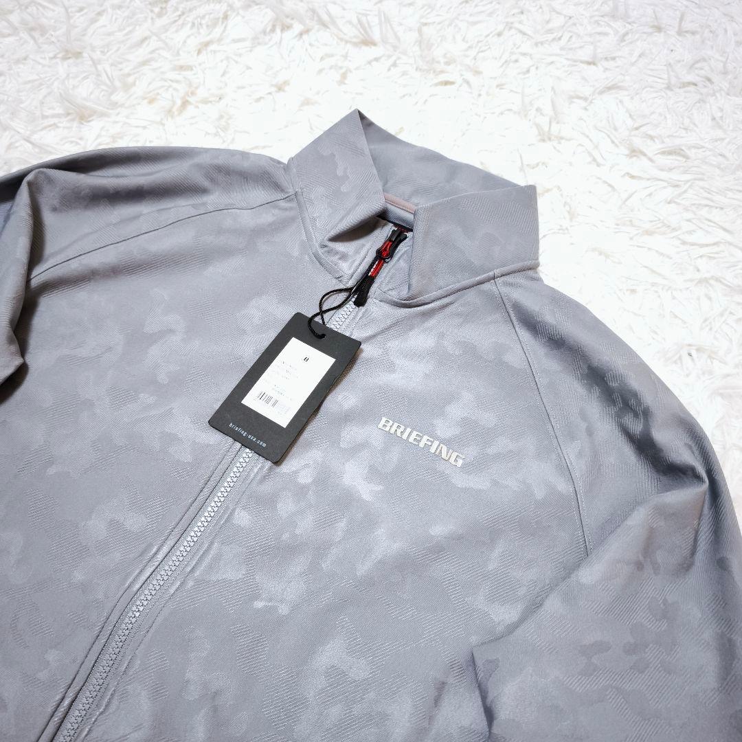 【新品】ブリーフィングゴルフ BRIEFING カモフラ ジャージ グレー L