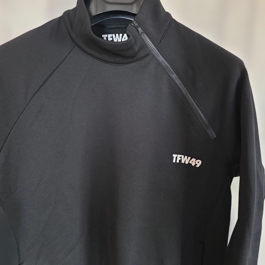 TFW49 ハーフジップ　トレーナー　ブラック XL