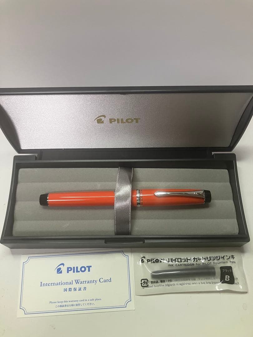 PILOT カスタムヘリテイジ91　F-nib（細字）オレンジ
