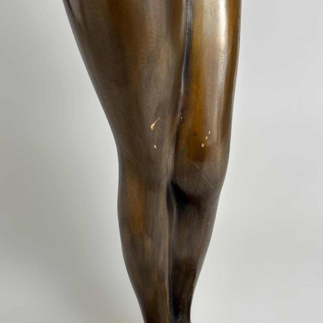 竹中正晴 ブロンズ像 女性像 裸婦 はじらい 高岡銅器 彫刻 高さ62cm 美術