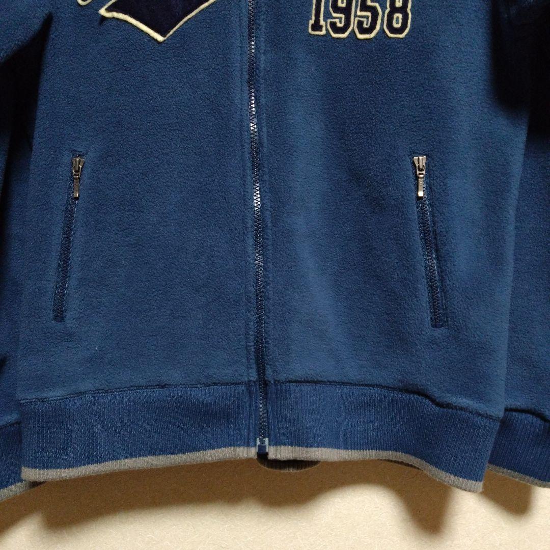 【希少美品】ユニクロ ドジャース　フリース　ジャケット　 メンズ　XL　深青