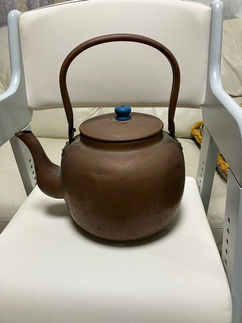 真鍮　銅製　アンテーク　ケトル　ビンテージやかん　希少