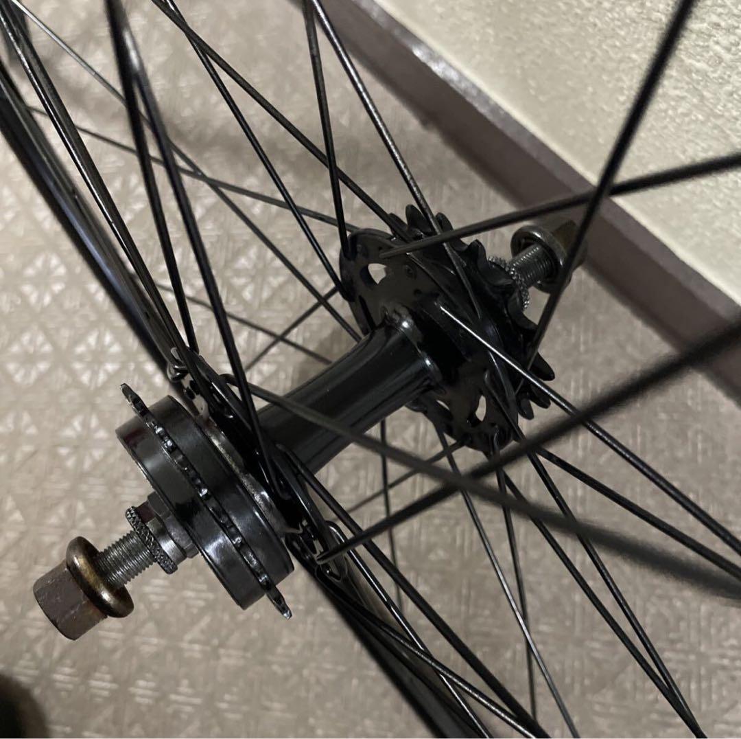 【最終価格】ピストバイクホイール 前輪MICHE 700c固定&フリーギア付