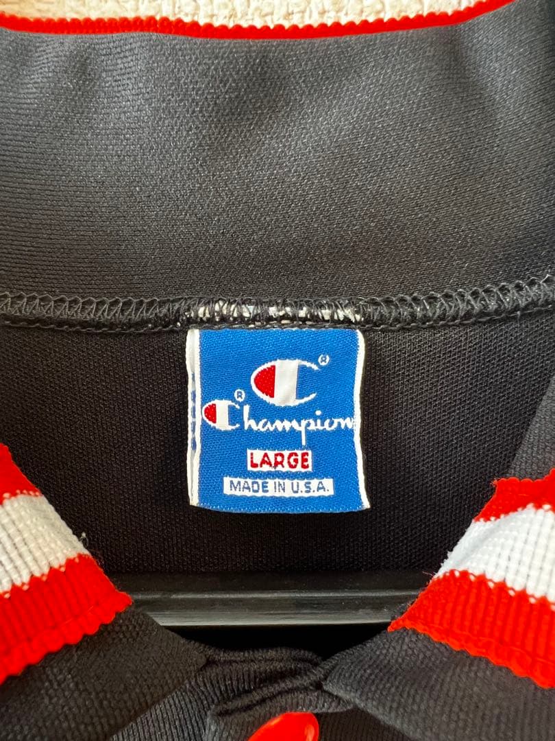 Champion SPARTANS ユニフォーム L チャンピオン青刺繍タグ