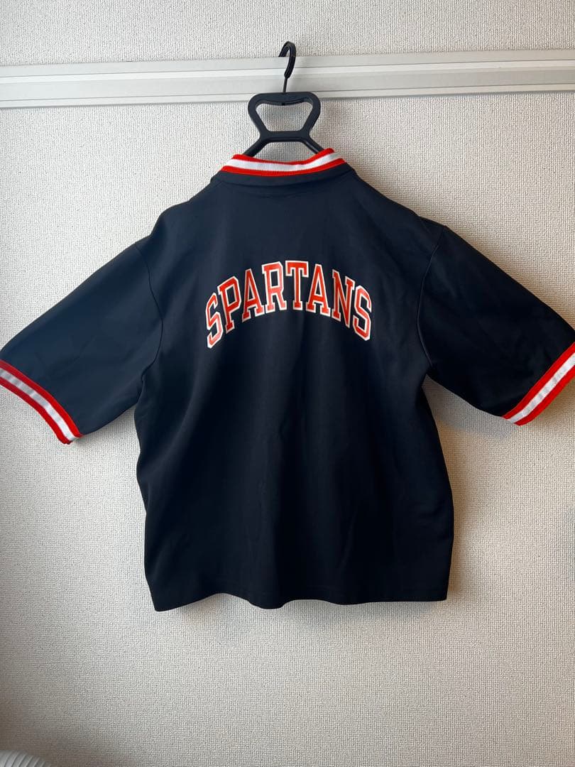 Champion SPARTANS ユニフォーム L チャンピオン青刺繍タグ