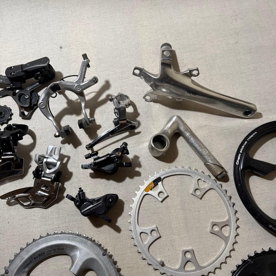 SHIMANOメイン 自転車 カスタムパーツ 約30個セット ロードバイク