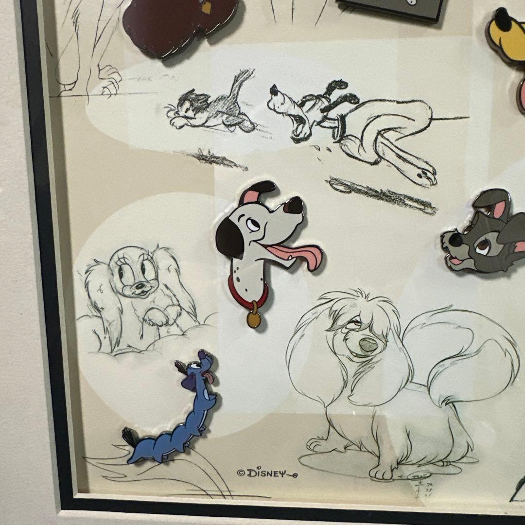 2002ディズニー犬のキャラクターピンズフレーム