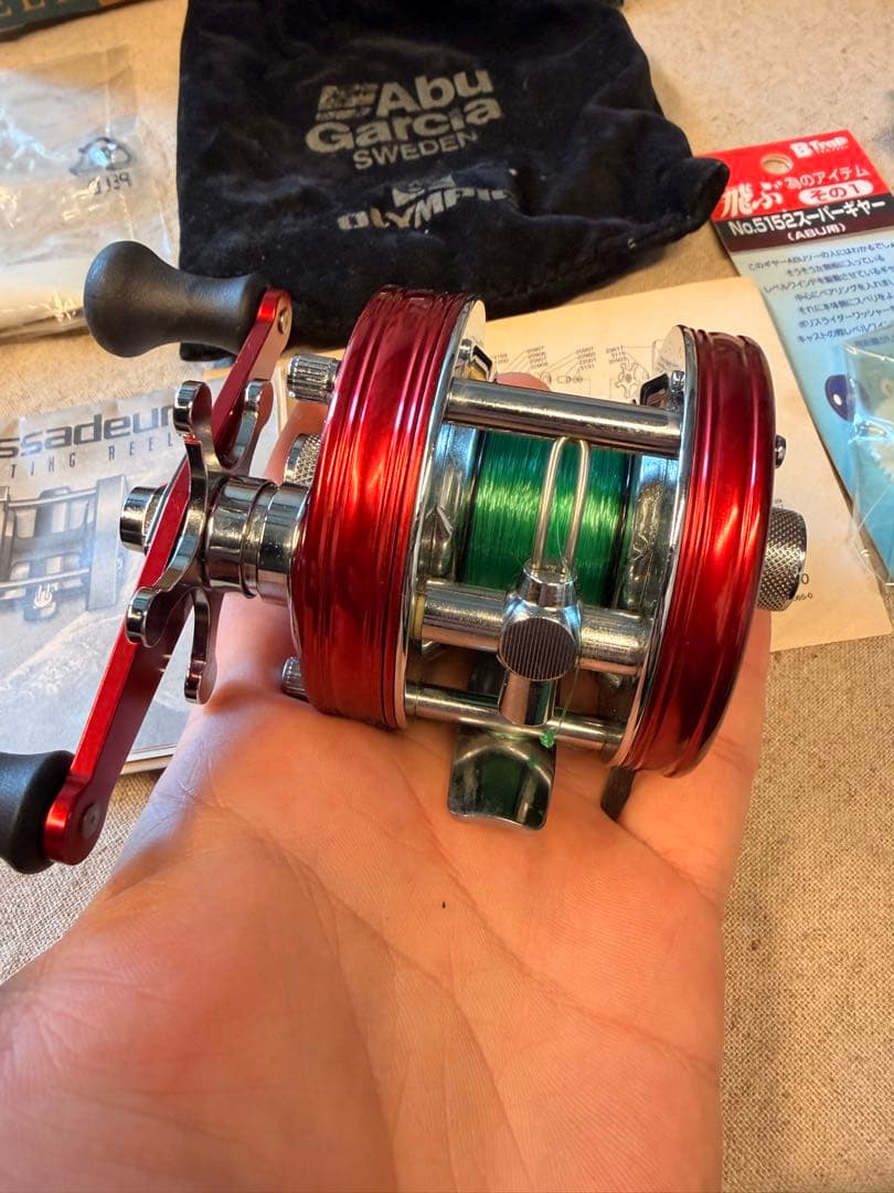 アブガルシア アンバサダー 4500CS 箱/袋/取説/図面付社外ギア/ハンドル